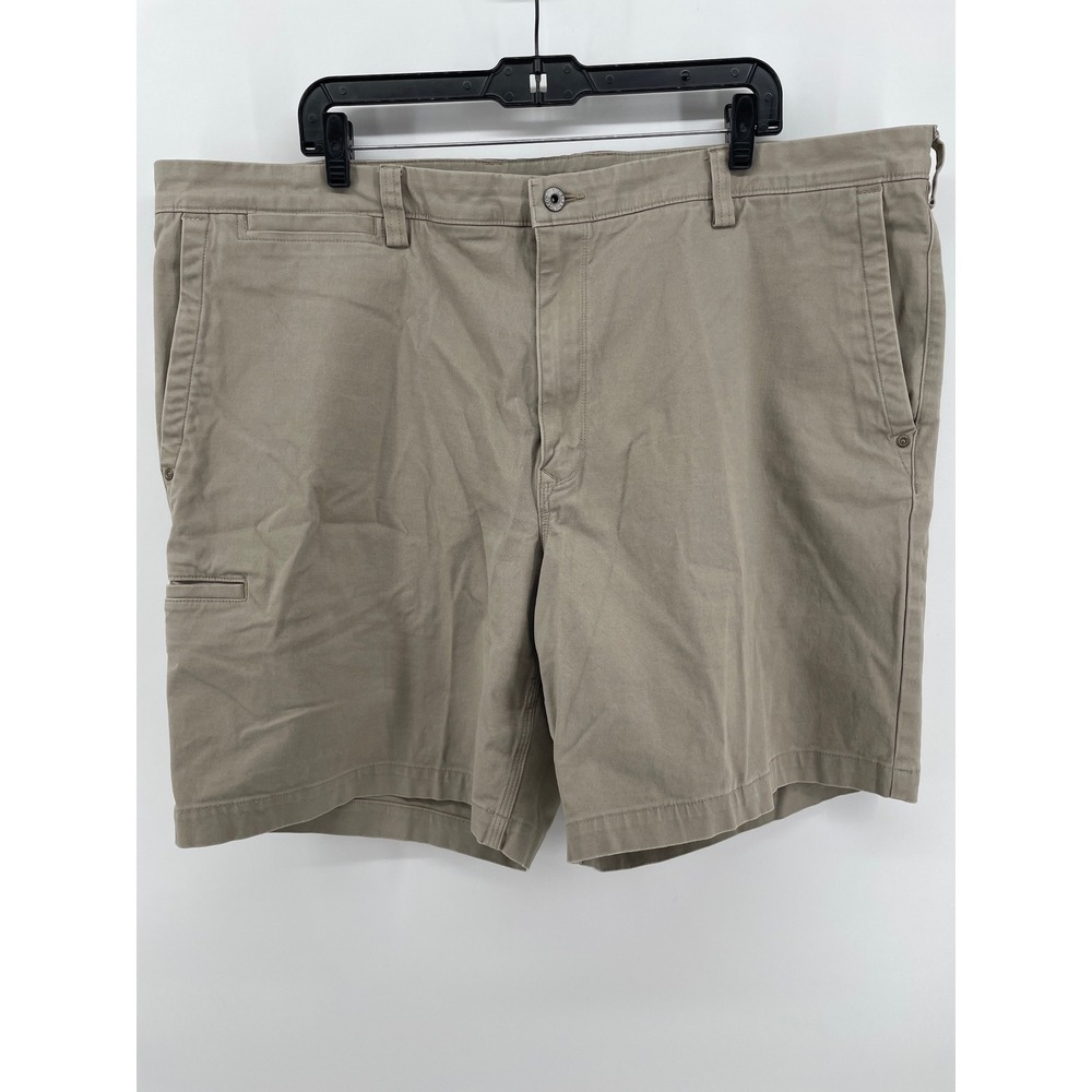 Duluth Trading Co Relaxed Fit Shorts Mens 44 Khaki Tan‎ Utility Stretch